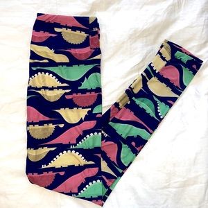 LuLaRoe One Size Dinosaur Leggings
